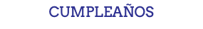 CUMPLEAÑOS